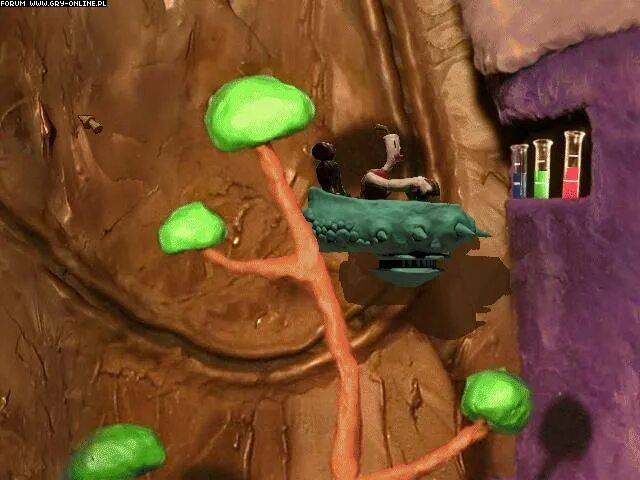 Кадр из игры про пластилиновый мир, Neverhood это