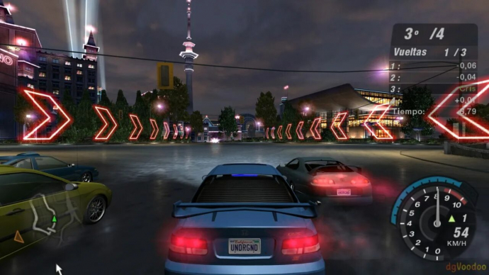 nfs undeground 2, скрин, гонки