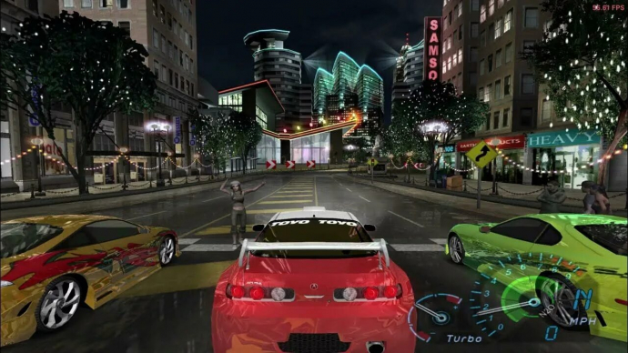 Nfs underground 1, начало игры, гонки, скрин