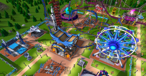 Rollercoaster tycoon park 3d парк аттракционов, строительство