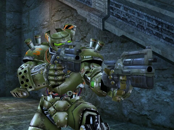 Игровой персонаж из игры Unreal Tournament 2004